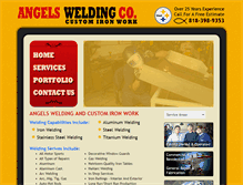 Tablet Screenshot of angelsweldingco.com